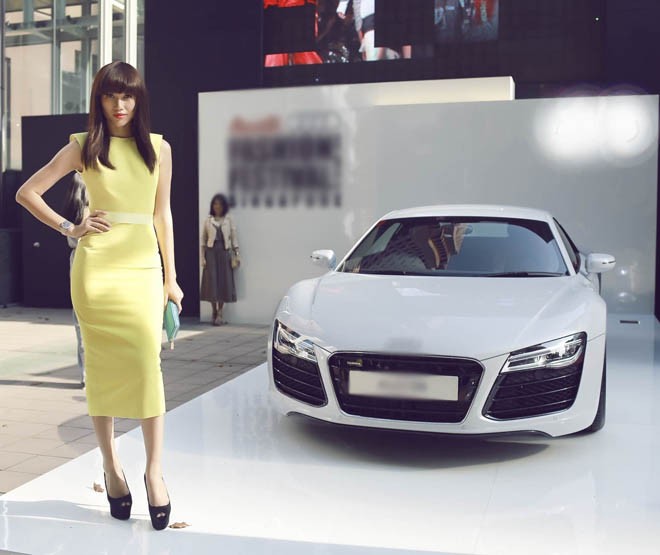 Trang Lạ xuất hiện quyến rũ ở Singapore Fashion Week - ảnh 4